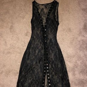Black lace dress